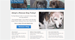 Desktop Screenshot of mydogrescue.com