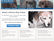 Tablet Screenshot of mydogrescue.com